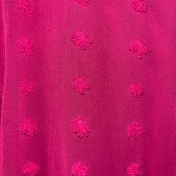 Pinkblush Swiss Dot Maternity Dress in Fuchsia - Picture 5 of 5